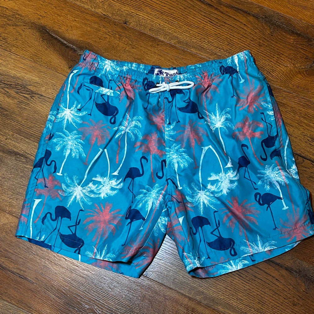 Trunks Surf & Swim Co Men’s TrunksTropical Flamingo Swim Shorts Flamingo Palm